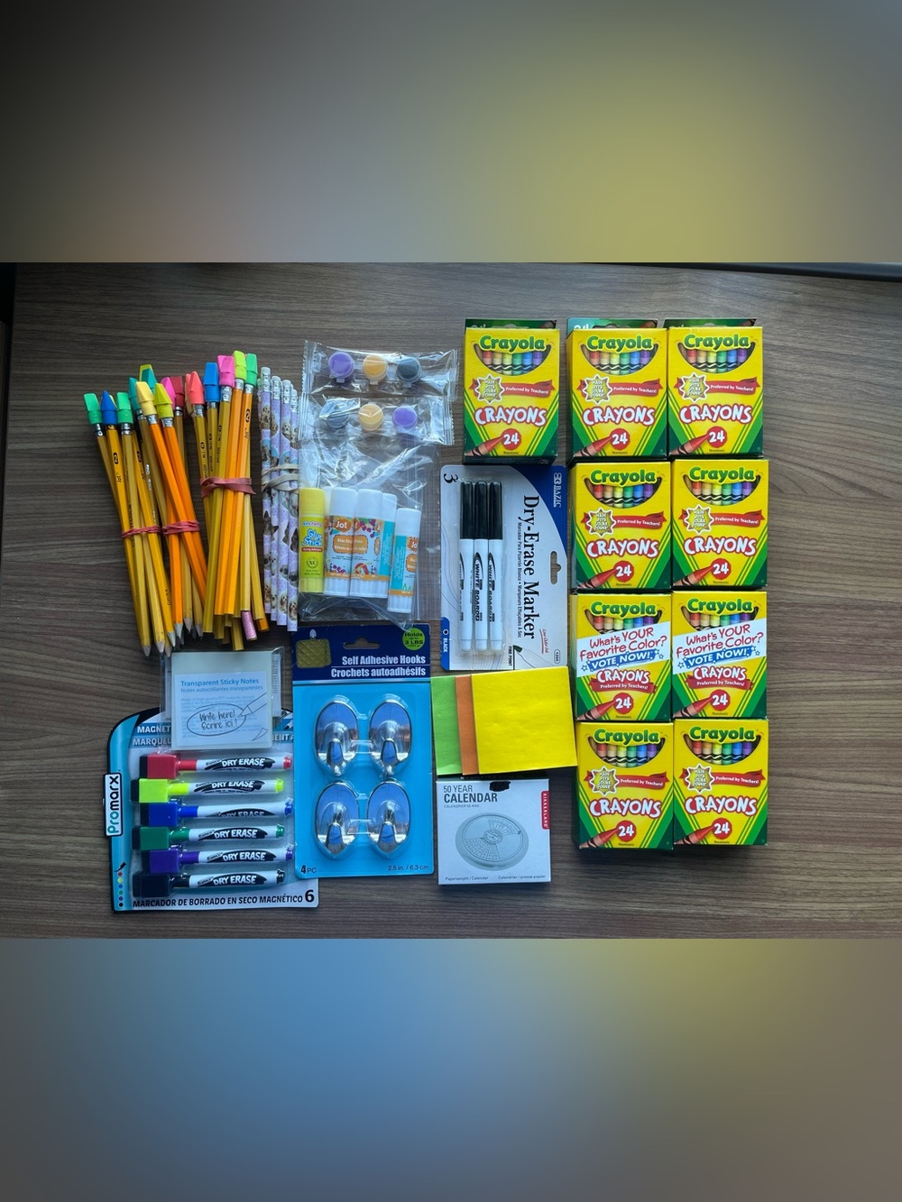 Mega School Supply Lot: Crayola, Dry Erase, Pencils, Glue